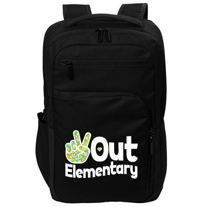 Retro Peace Out Elementary  Impact Tech Backpack