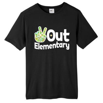 Retro Peace Out Elementary  Tall Fusion ChromaSoft Performance T-Shirt