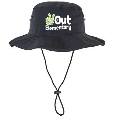 Retro Peace Out Elementary  Bucket Hat