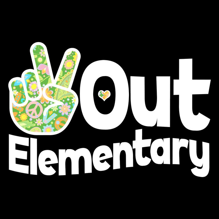 Retro Peace Out Elementary  16 in Basic Backpack