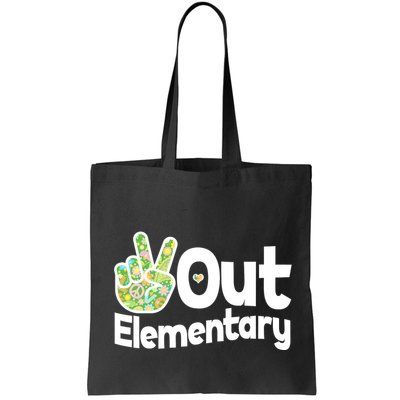Retro Peace Out Elementary  Bag