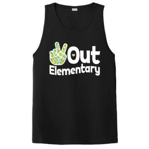 Retro Peace Out Elementary  PosiCharge Competitor Tank