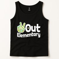 Retro Peace Out Elementary  Tank Top