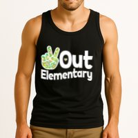 Retro Peace Out Elementary  Tank Top