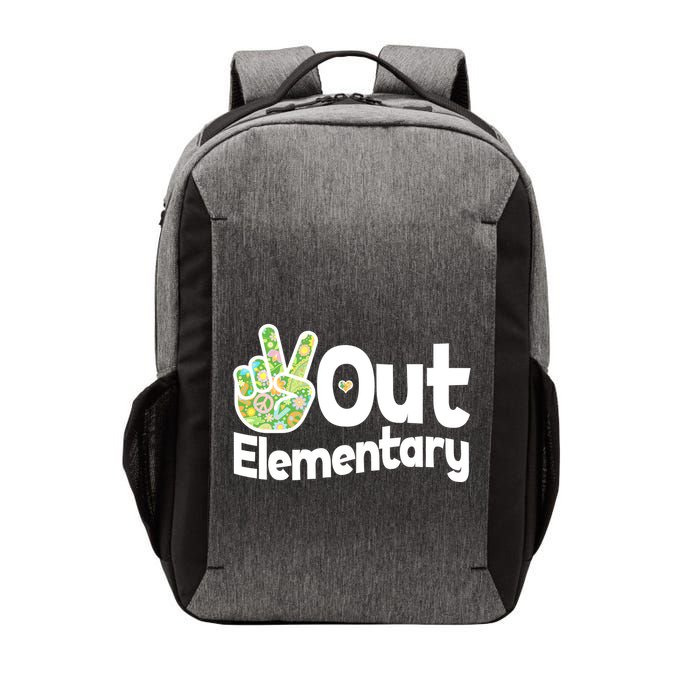Retro Peace Out Elementary  Vector Backpack