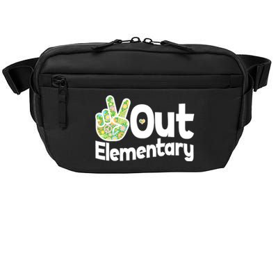 Retro Peace Out Elementary  Crossbody Pack