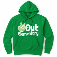 Retro Peace Out Elementary  Hoodie