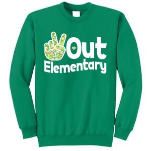 Retro Peace Out Elementary  Sweatshirt