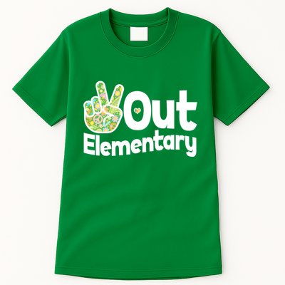 Retro Peace Out Elementary  Tall T-Shirt