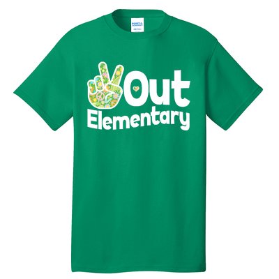 Retro Peace Out Elementary  Tall T-Shirt