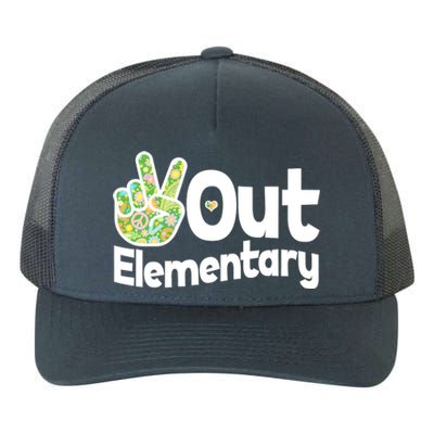 Retro Peace Out Elementary  Yupoong Adult 5-Panel Trucker Hat