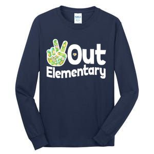 Retro Peace Out Elementary  Tall Long Sleeve T-Shirt