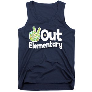 Retro Peace Out Elementary  Tank Top