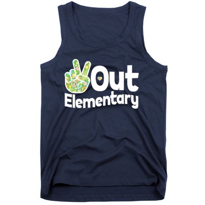 Retro Peace Out Elementary  Tank Top