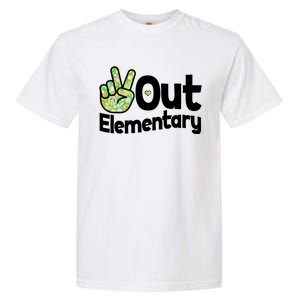 Retro Peace Out Elementary  Garment-Dyed Heavyweight T-Shirt