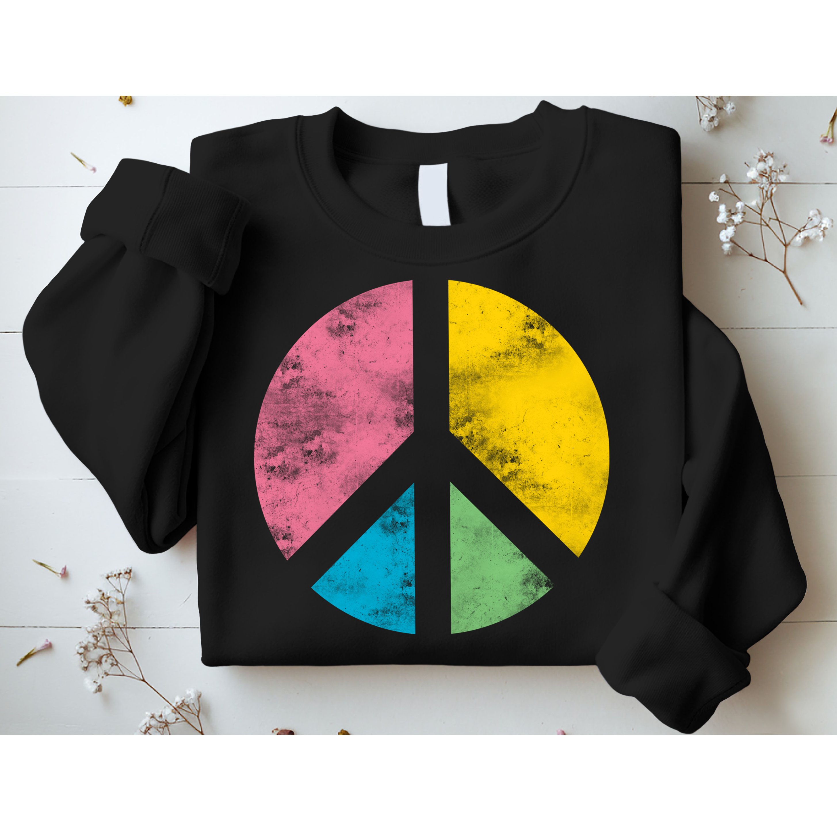 Retro Peace Sign Sweatshirt