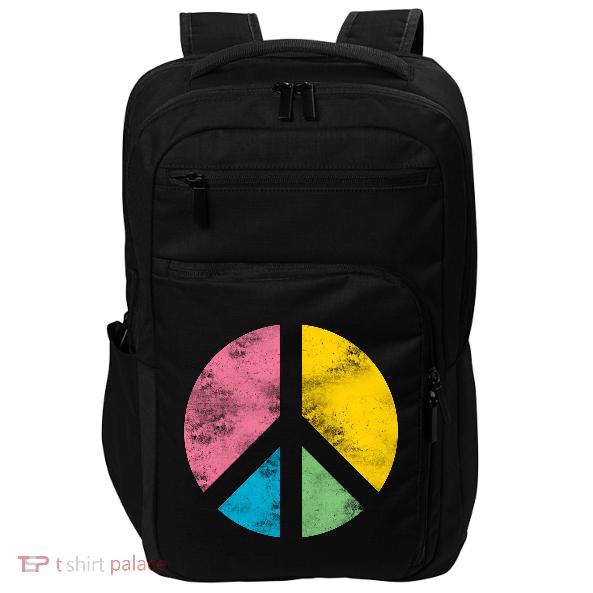 Retro Peace Sign Impact Tech Backpack