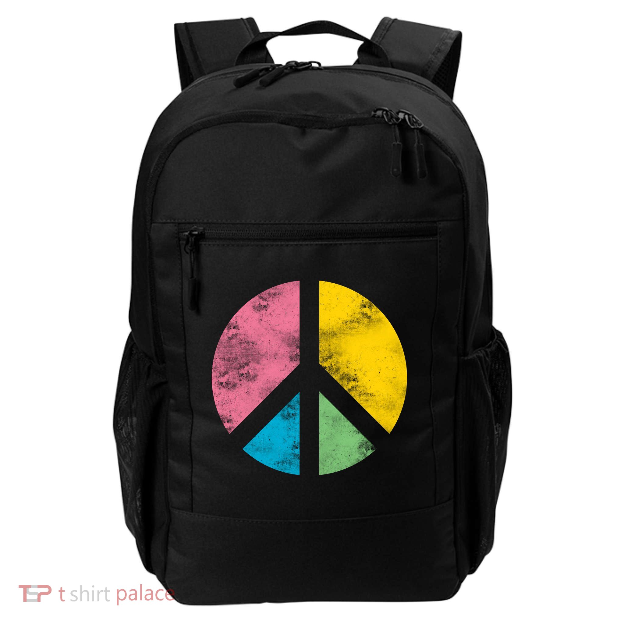Retro Peace Sign Daily Commute Backpack