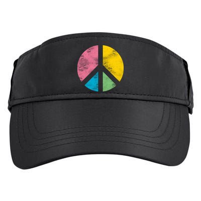 Retro Peace Sign Adult Drive Performance Visor