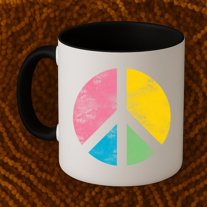 Retro Peace Sign Mug