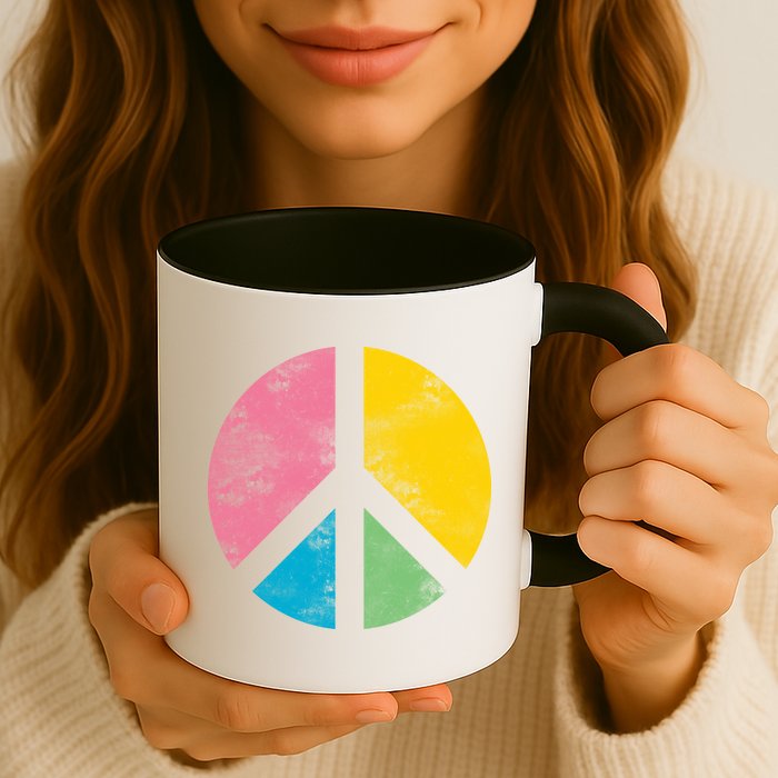 Retro Peace Sign Mug