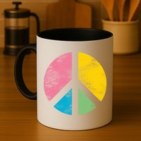 Retro Peace Sign Mug