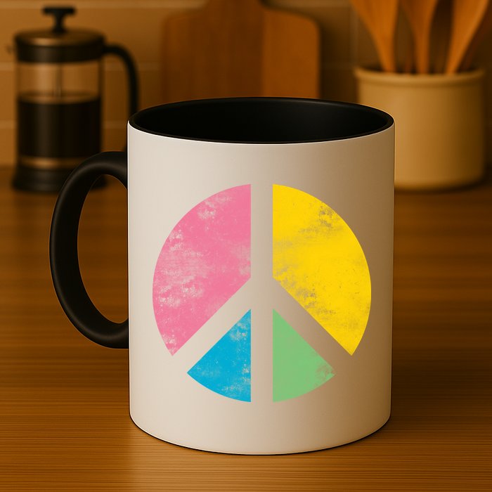 Retro Peace Sign Mug