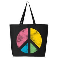 Retro Peace Sign 25L Jumbo Tote