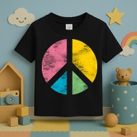 Retro Peace Sign Toddler T-Shirt