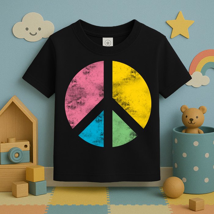 Retro Peace Sign Toddler T-Shirt