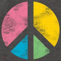 Retro Peace Sign Vector Backpack
