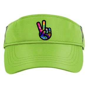 Retro Peace Sign Hand Adult Drive Performance Visor