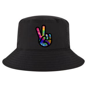 Retro Peace Sign Hand Cool Comfort Performance Bucket Hat