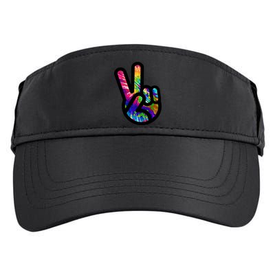 Retro Peace Sign Hand Adult Drive Performance Visor