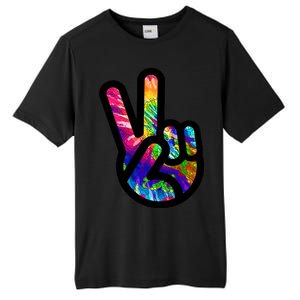 Retro Peace Sign Hand Tall Fusion ChromaSoft Performance T-Shirt