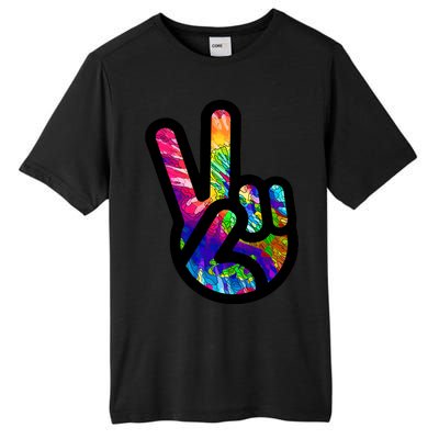 Retro Peace Sign Hand Tall Fusion ChromaSoft Performance T-Shirt