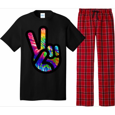 Retro Peace Sign Hand Pajama Set