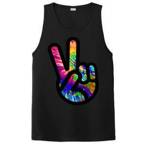 Retro Peace Sign Hand PosiCharge Competitor Tank