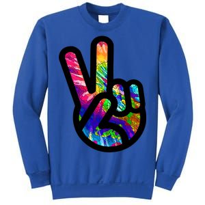 Retro Peace Sign Hand Sweatshirt