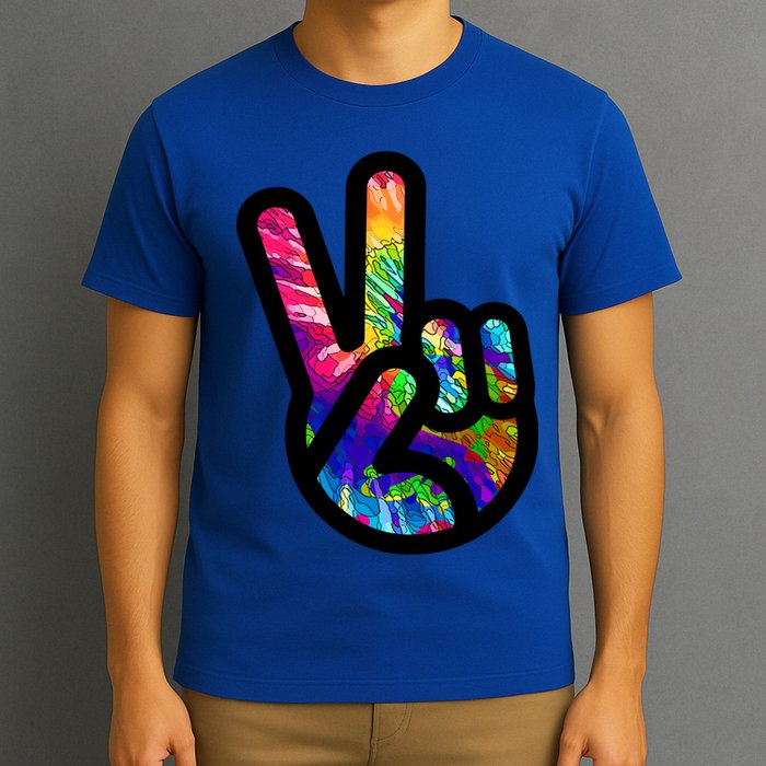 Retro Peace Sign Hand T-Shirt
