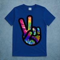 Retro Peace Sign Hand T-Shirt