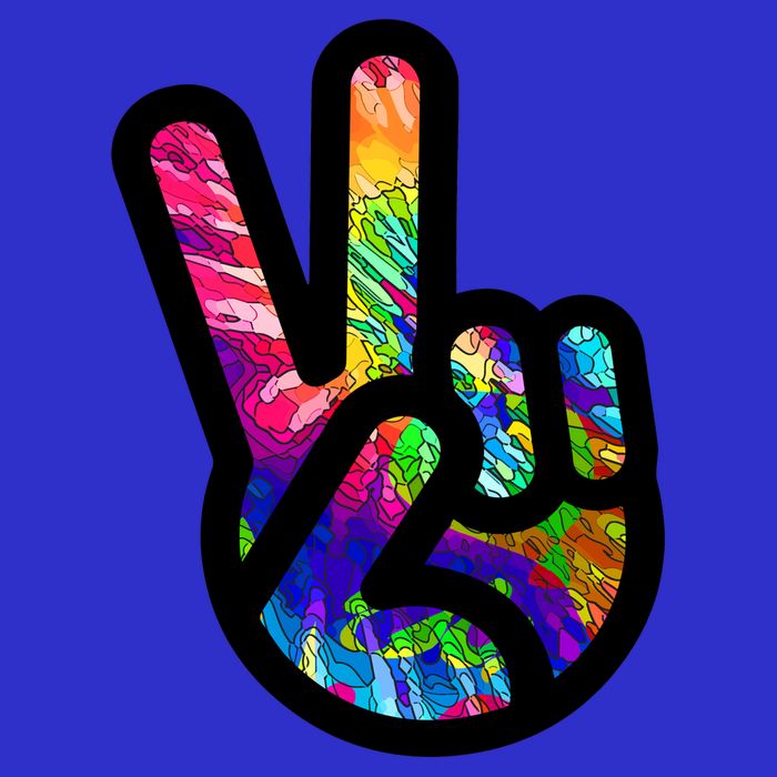 Retro Peace Sign Hand T-Shirt