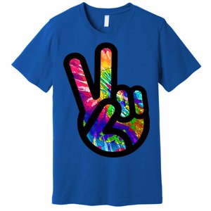 Retro Peace Sign Hand Premium T-Shirt