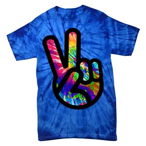 Retro Peace Sign Hand Tie-Dye T-Shirt