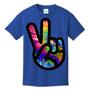 Retro Peace Sign Hand Kids T-Shirt