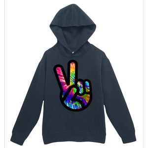 Retro Peace Sign Hand Urban Pullover Hoodie