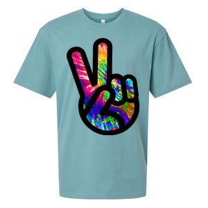 Retro Peace Sign Hand Sueded Cloud Jersey T-Shirt