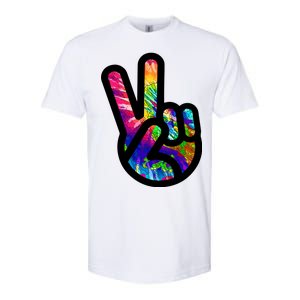 Retro Peace Sign Hand Softstyle CVC T-Shirt