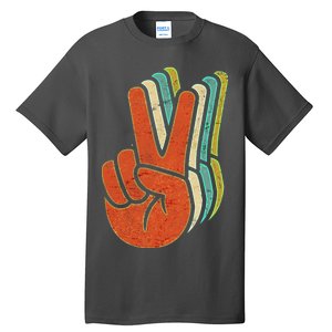 Retro Peace Symbol Hand Tall T-Shirt