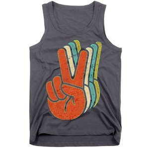 Retro Peace Symbol Hand Tank Top